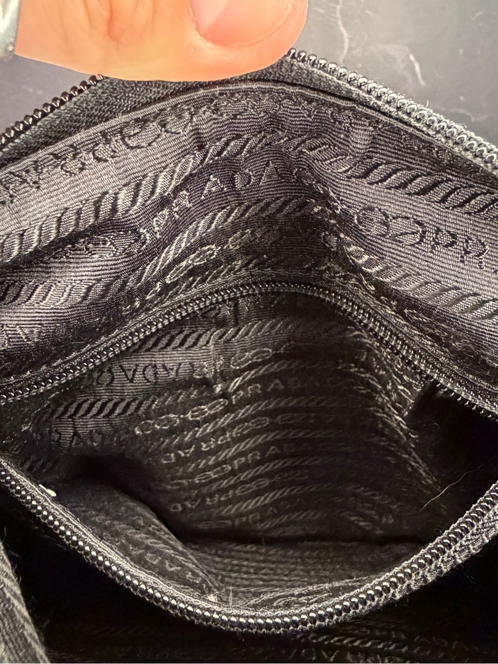 Prada Black Tessuto Nylon Crossbody Bag | Messenger Shoulder Bag | Vintage Y2K - Picture 11 of 11